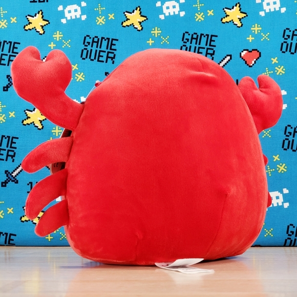 Squishmallow Carlos the Red Crab 8" 2020 UltraSoft Collectible Sealife Plush - Picture 5 of 12